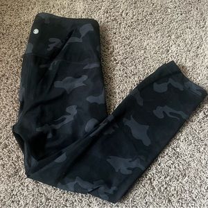 cropped camo leggings